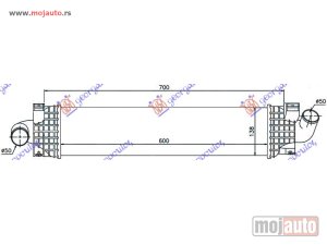 Glavna slika - HLADNJAK INTERKULERA 1.6-1.8-2.0 TDCi - 2.5 BENZIN(60x128x50) Ford focus c-max 07-10 -dostupno - MojAuto
