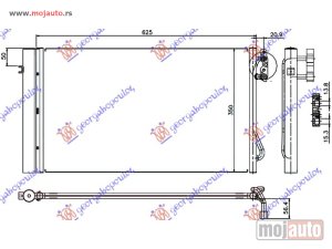 NOVI: delovi  HLADNJAK KLIME 2.0/3.0 TURBO DIZEL (580x340x16) Bmw series 1 (e82/88) coupe/cabrio 07-13 -dostupno