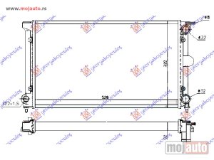 NOVI: delovi  HLADNJAK MOTORA BENZIN/DIZEL (+AC) (52.5x32x3.4) (VALEO) Vw caddy 79-95 -nedostupno