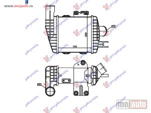 Glavna slika -  HLADNJAK INTERKULERA 2.0 CRDI (190x205x90) Hyundai tucson 04-10 -dostupno - MojAuto