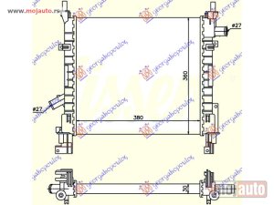 NOVI: delovi  HLADNJAK MOTORA BENZIN (+/-AC) (380x349 x16) Ford ka 97-08 -dostupno