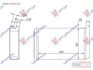 NOVI: delovi  GREJAC KABINE (235x157) Audi 80 79-84 -dostupno