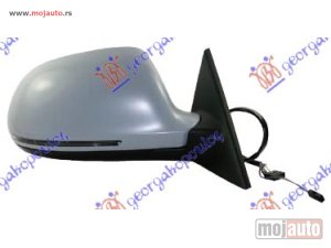 NOVI: delovi  RETROVIZOR ELEKTRICNI SA GREJACEM PM (COUPE) (MRTAV UGAO) -10 (A KVALITET) (ASFERICNO STAKLO) Desno Audi a5 07-11 -dostupno