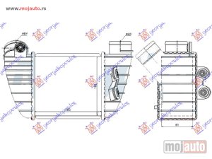 Glavna slika - HLADNJAK INTERKULERA 1.8T (S3) (185x165x85) Desno Audi tt 98-06 -dostupno - MojAuto