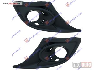 NOVI: delovi  RESETKA PREDNJEG BRANIKA (SA MAGLENKOM) 12- (SET) Renault megane h/b - s.w. 08-14 -dostupno