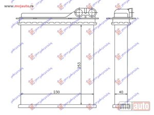 NOVI: delovi  GREJAC KABINE (255x230x42) -1997 Renault espace 92-03 -dostupno