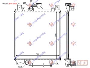 Glavna slika - HLADNJAK MOTORA 1.0/1.3i (35x33.5x1.6) Suzuki swift h/b 96-05 -dostupno - MojAuto