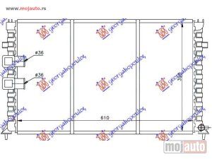 NOVI: delovi  HLADNJAK MOTORA 3.0i 24V / 2.1 TD (MAN) (61x39.8) Citroen xantia 93-01 -dostupno