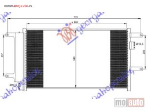 NOVI: delovi  HLADNJAK KLIME 3.0 TD (570x338x16) 2003- Iveco daily 07-11 -dostupno