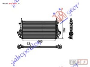 NOVI: delovi  HLADNJAK INTERKULERA 1.6-2.0 TURBO - 2.0CDTi (66.5x36.2x32) Opel insignia 08-13 -nedostupno