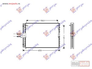 Glavna slika - HLADNJAK KLIME BENZIN/DIZEL (590x42.8) SRAF Renault laguna 94-98 -dostupno - MojAuto