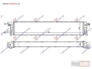 Glavna slika - HLADNJAK MOTORA DODATNI 3.0 TFSI-S4 BENZIN / 2.0 TDi DIZEL (720x132x55) Audi a6 10-14 -dostupno - MojAuto