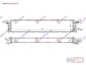 NOVI: delovi  HLADNJAK MOTORA DODATNI 3.0TFSi-S4 BENZIN (720x135x52) Audi a5 07-11 -dostupno