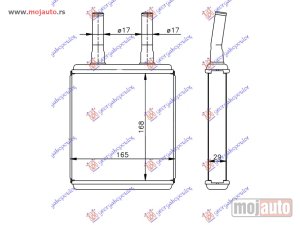 NOVI: delovi  GREJAC KABINE (168x165) Hyundai accent sdn 97-99 -dostupno