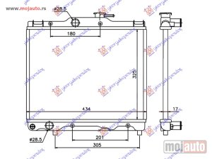 NOVI: delovi  HLADNJAK MOTORA 1.0/1.3 (325x435) Toyota starlet (ep 91) 96-99 -nedostupno