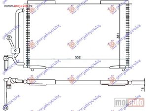 NOVI: delovi  HLADNJAK KLIME (544x354) Peugeot 405 93-95 -dostupno