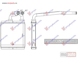 Glavna slika - GREJAC KABINE (154x158x26) Suzuki splash 07-12 -dostupno - MojAuto