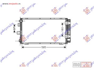 Glavna slika - HLADNJAK KLIME (690x340) 1992-1993 (9/12.9) Toyota corolla (e 10) sdn-s.w. 92-96 -dostupno - MojAuto