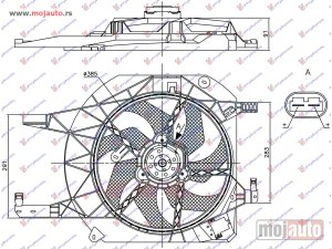 NOVI: delovi  VENTILATOR KOMPLET (BENZIN/DIZEL) (+AC) Nissan primastar 06-16 -dostupno