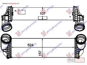 Glavna slika - HLADNJAK INTERKULERA 3.5i-3.0 TD (158x524x105) Bmw x5 (e70) 07-10 -dostupno - MojAuto