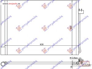 NOVI: delovi  HLADNJAK KLIME BENZIN/DIZEL (590x450x16) Bmw x5 (e70) 10-13 -dostupno