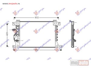 Glavna slika - HLADNJAK KLIME DIZEL (673x457x22) Mercedes actros 96-02 -dostupno - MojAuto