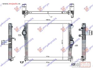 NOVI: delovi  HLADNJAK INTERKULERA 2.2 JTD DIZEL (575x520x32) (NISSENS) Alfa romeo giulia 15- -dostupno