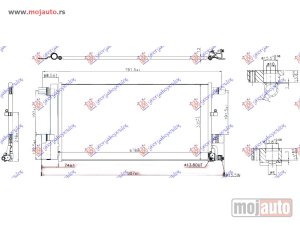 NOVI: delovi  HLADNJAK KLIME 2.0 TFSi BENZIN (678x335x12) Audi a6 18- -dostupno