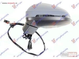 NOVI: delovi  RETROVIZOR ELEKTRICNI SA GREJACEM (MIGAVAC) (MRTAV UGAO) (8 PIN) (ASFERICNO STAKLO) Levo Audi a4 18-19 -dostupno