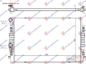 NOVI: delovi  HLADNJAK MOTORA 1.4 TFSi BENZIN / 2.0 Tdi DIZEL (650x445) Audi a3 sport sedan/cabrio 13-16 -nedostupno
