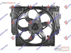 NOVI: delovi  VENTILATOR KOMPLET (2.0 BENZIN) (485mm) (600W) (3 PIN) Bmw series 5 (f10/11) 10-13 -dostupno