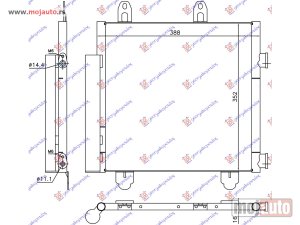 NOVI: delovi  HLADNJAK KLIME ZA SVE MODELE (390x350x16) R134a Citroen c1 14- -dostupno