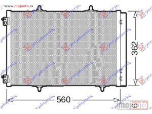 NOVI: delovi  HLADNJAK KLIME 1.2 BENZIN - 1.5/1.6 DIZEL (540x362) (4 NOSACA) Citroen c3 16-24 -dostupno