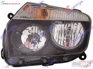 NOVI: delovi  FAR ELEKTRICNI/MEHANICKI CRNI (DEPO) Levo Dacia duster 10-17 -dostupno