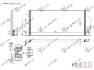 NOVI: delovi  HLADNJAK KLIME 1.3 D DIZEL (665x296x16) (NISSENS) Chevrolet aveo sdn-h/b 12- -dostupno