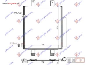 NOVI: delovi  HLADNJAK KLIME 1.0i 12V (318x370) Daihatsu cuore 08- -dostupno