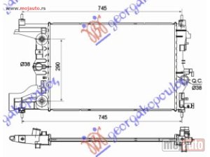 Glavna slika - HLADNJAK MOTORA 1.6 ????IN (AUTO) (-AC) (58x39x16) Chevrolet cruze 13- -dostupno - MojAuto