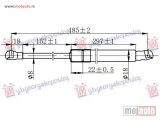 NOVI: delovi  AMORTIZER GEPEK VRATA KARAVAN (485L-645N) Seat ibiza 08-12 -dostupno