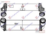 NOVI: delovi  HLADNJAK INTERKULERA 3.5i-3.0 TD (158x524x105) Bmw x5 (e70) 07-10 -dostupno