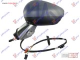 NOVI: delovi  RETROVIZOR ELEKTRICNI SA GREJACEM PM (ELEKTRO-SKLOPIV) (MIGAVAC) (HROM NOSAC) (KONVEKSNO STAKLO) Levo Citroen c3 13-16 -dostupno