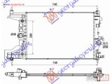NOVI: delovi  HLADNJAK MOTORA 1.6 ????IN (AUTO) (-AC) (58x39x16) Chevrolet cruze 13- -dostupno