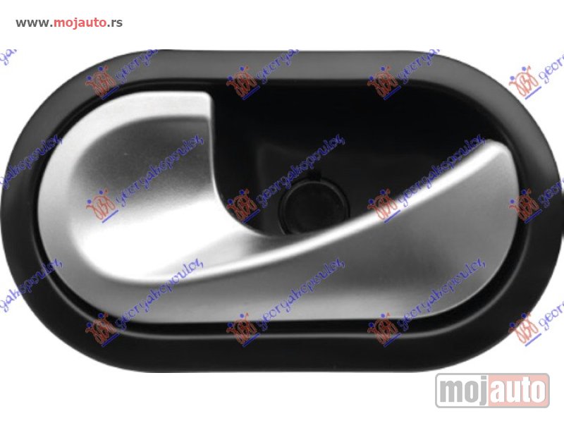 Glavna slika -  KVAKA PREDNJIH/ZADNJIH VRATA UNUTRASNJA HROM/CRNA Levo Renault modus 08-13 -dostupno - MojAuto