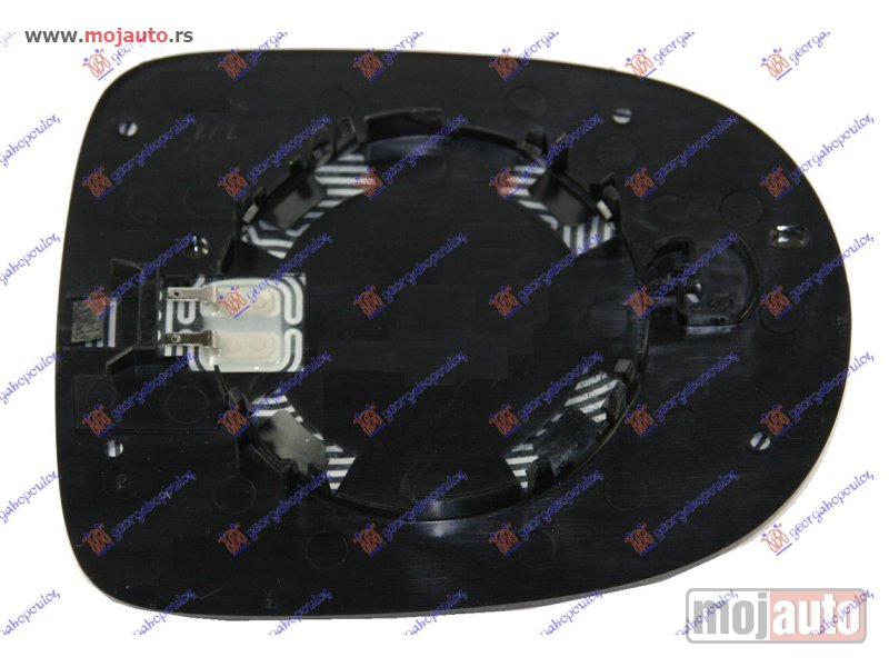 Glavna slika -  STAKLO RETROVIZORA (ASFERICNO) Levo Renault modus 08-13 -dostupno - MojAuto