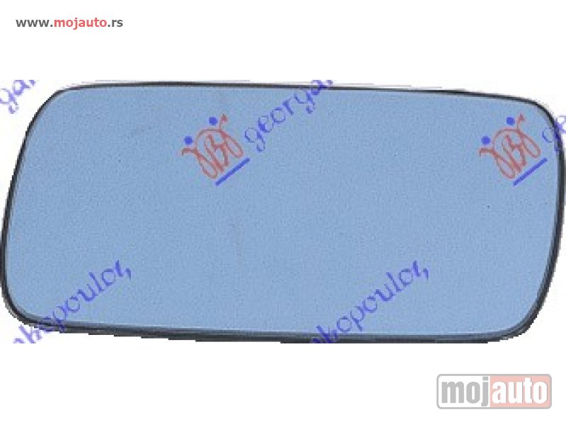 Glavna slika -  STAKLO RETROVIZORA PLAVO (KONVEKSNO) Desno Bmw series 3 (m40) 88-90 -dostupno - MojAuto