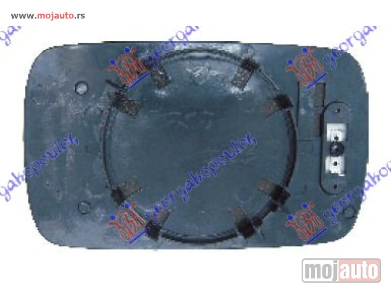 Glavna slika -  STAKLO RETROVIZORA SA GREJACEM PLAVO (ASFERICNO) Levo Bmw series 5 (e34) 88-95 -dostupno - MojAuto