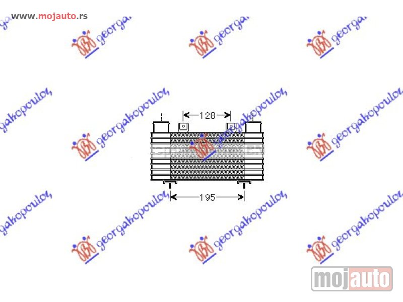 Glavna slika -  HLADNJAK INTERKULERA 2.5-2.9 TD (20x14x64) Ford ranger 99-06 -dostupno - MojAuto