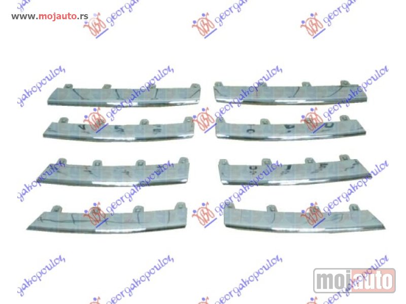 Glavna slika -  LAJSNA PVC MASKE HROM (SET) Vw jetta 05-10 -dostupno - MojAuto
