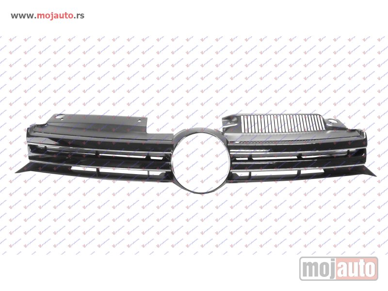 Glavna slika -  PVC MASKA CRNA (HROM LAJSNE) Vw golf vi 08-13 -dostupno - MojAuto