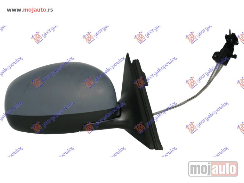 Glavna slika -  RETROVIZOR MEHANICKI SA SAJLOM PM (A KVALITET) (ASFERICNO STAKLO) Levo Skoda fabia 07-10 -dostupno - MojAuto