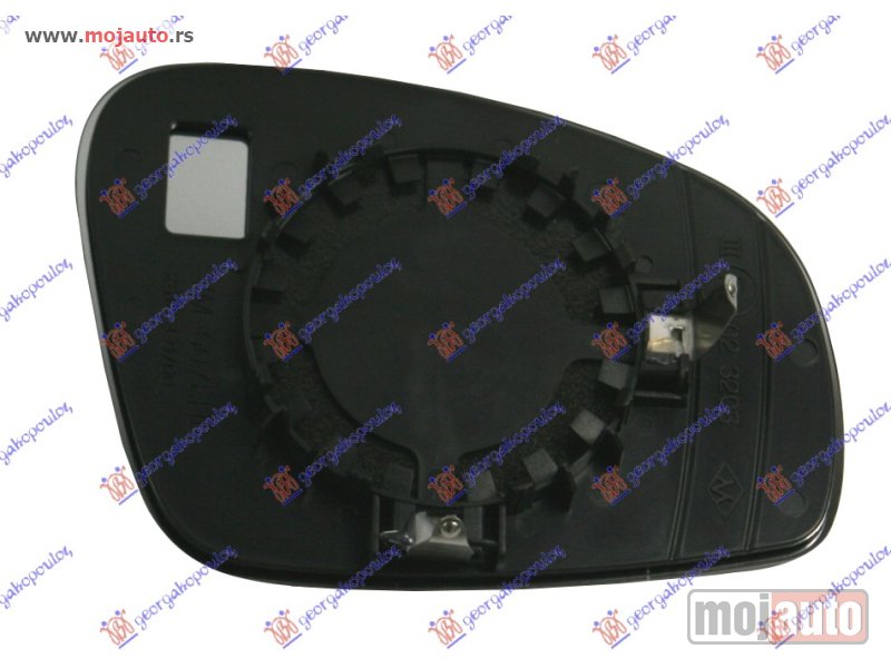 Glavna slika -  STAKLO RETROVIZORA (ASFERICNO) Levo Skoda fabia 07-10 -dostupno - MojAuto
